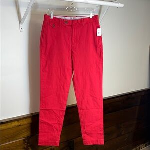 Brooks Brothers Milano Fit Men's Bright Red Chinos- 32x32